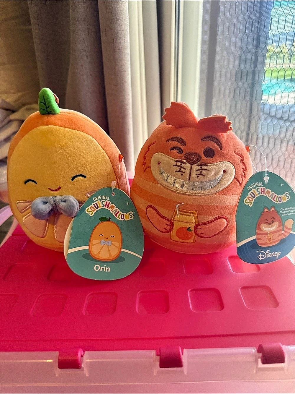 Disney Original Squishmallows Cheshire Cat and Orion